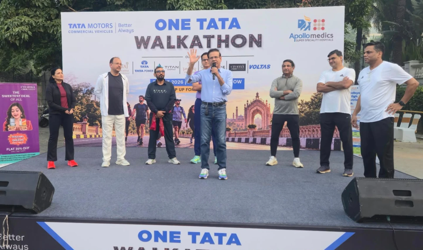 लखनऊ में ‘वन टाटा वॉकाथन’ का आयोजन, 350 से अधिक लोगों ने फिटनेस के लिए बढ़ाए कदम