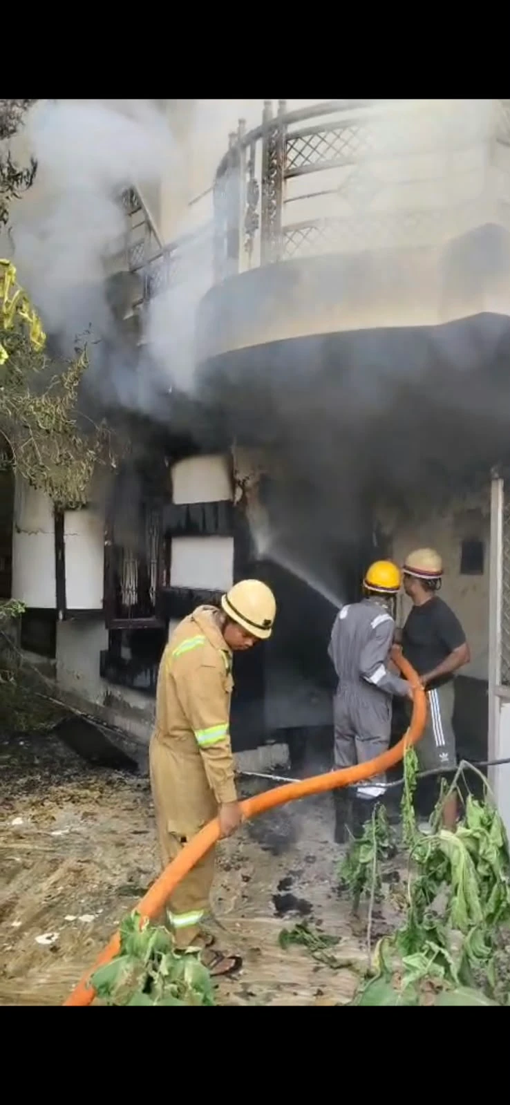 PGI के साउथ सिटी में सीलबंद कोठी में लगी भीषण आग, दमकल ने पाया काबू
