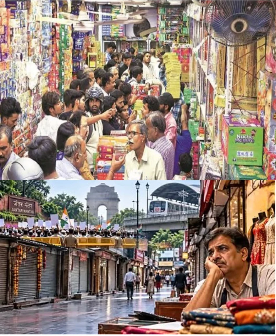 दिवाली तक दिल्ली में धरना-प्रदर्शनों पर रोक की मांग, कारोबार 30% तक सिमटने का दावा